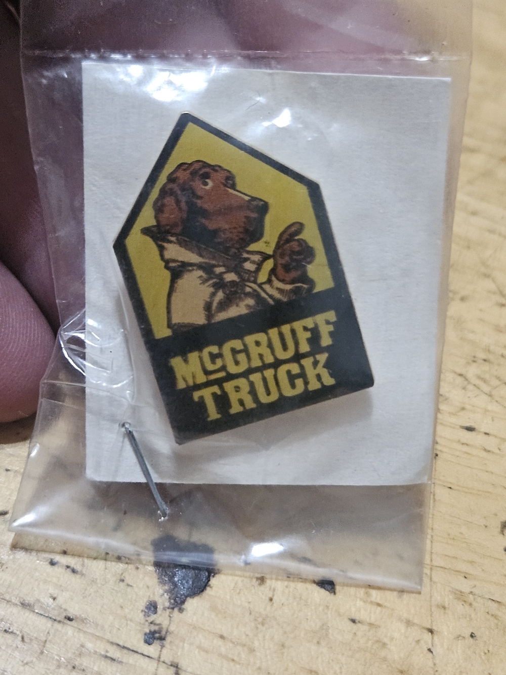 Vintage McGruff Truck lapel pin from the National Crime Prevention Council.